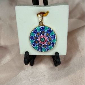 Hand blown Murano Venetian Glass Pendant
